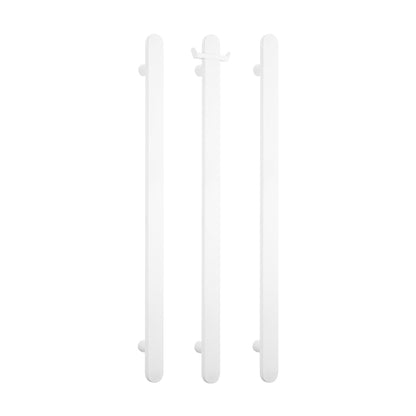 Radiant Vertical FLAT Bar Towel Rail - Multiple Bar and Hook Kits in Various Colours