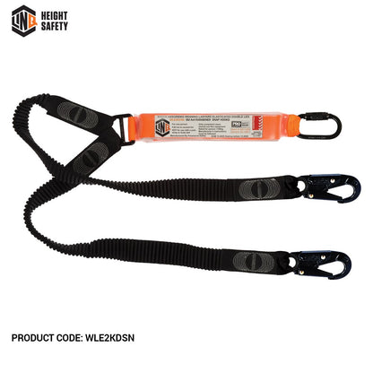 Linq Double Elasticated Lanyards - Plus Hardware