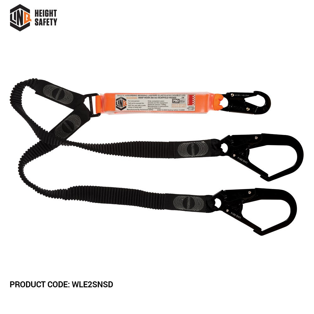 Linq Double Elasticated Lanyards - Plus Hardware