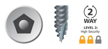 Pentaforce Pan Head Type 17 Screw Galvanised Screw Box of 1000 - in Various Lengths