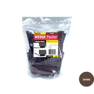 Wedge Packer 1.8-8mm Brown - Pack of 100