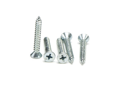 Macsim Countersunk Self Tapping Screws (Phillips Drive) Zinc Plated - Box of 1000 - Various Sizes